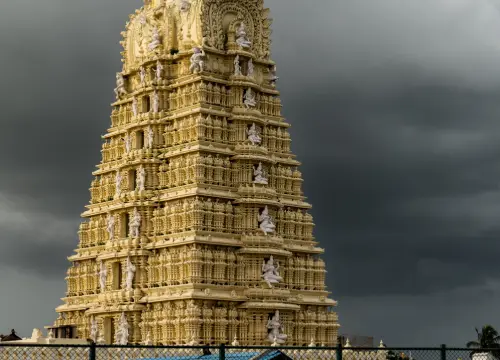 beautiful-gopuram-chamundeshwari-temple-against-sky-with-black-clouds-mysore-india
